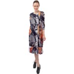 ai generator t hirt design Ruffle End Midi Chiffon Dress