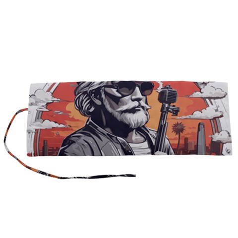 ai generator t hirt design Roll Up Canvas Pencil Holder (S) from ArtsNow.com
