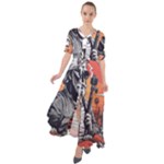 ai generator t hirt design Waist Tie Boho Maxi Dress