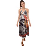 ai generator t hirt design Halter Tie Back Dress 