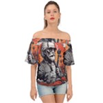 ai generator t hirt design Off Shoulder Short Sleeve Top