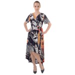 ai generator t hirt design Front Wrap High Low Dress