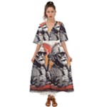 ai generator t hirt design Kimono Sleeve Boho Dress