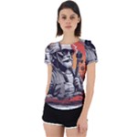 ai generator t hirt design Back Cut Out Sport T-Shirt