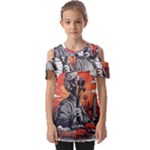 ai generator t hirt design Fold Over Open Sleeve Top