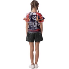 Kids  Cut Out Flutter Sleeves 