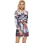 ai generator t hirt design Long Sleeve Satin Robe