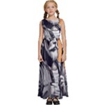 ai generator t hirt design Kids  Satin Sleeveless Maxi Dress
