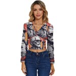 ai generator t hirt design Long Sleeve V-Neck Top