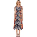 ai generator t hirt design V-Neck Drawstring Shoulder Sleeveless Maxi Dress