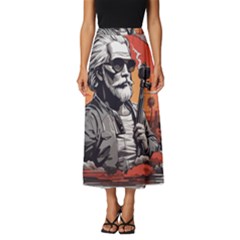 Classic Midi Chiffon Skirt 