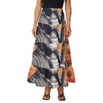 ai generator t hirt design Tiered Ruffle Maxi Skirt