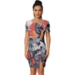 ai generator t hirt design Fitted Knot Split End Bodycon Dress
