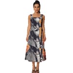 ai generator t hirt design Square Neckline Tiered Midi Dress