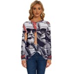 ai generator t hirt design Long Sleeve Crew Neck Pullover Top