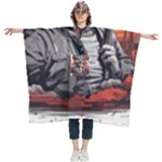ai generator t hirt design Women s Hooded Rain Ponchos