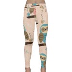 Seamless Pattern Owls Dream Cute Style Pajama Fabric Classic Yoga Leggings