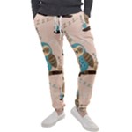 Seamless Pattern Owls Dream Cute Style Pajama Fabric Men s Jogger Sweatpants