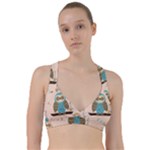 Seamless Pattern Owls Dream Cute Style Pajama Fabric Sweetheart Sports Bra
