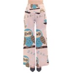 Seamless Pattern Owls Dream Cute Style Pajama Fabric So Vintage Palazzo Pants