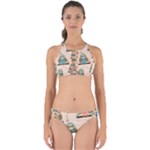 Seamless Pattern Owls Dream Cute Style Pajama Fabric Perfectly Cut Out Bikini Set