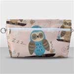 Seamless Pattern Owls Dream Cute Style Pajama Fabric Handbag Organizer