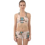 Seamless Pattern Owls Dream Cute Style Pajama Fabric Back Web Gym Set