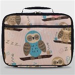 Seamless Pattern Owls Dream Cute Style Pajama Fabric Full Print Lunch Bag