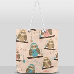 Full Print Rope Handle Tote (Large) 