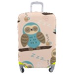 Seamless Pattern Owls Dream Cute Style Pajama Fabric Luggage Cover (Medium)
