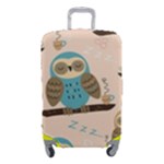 Seamless Pattern Owls Dream Cute Style Pajama Fabric Luggage Cover (Small)