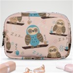 Seamless Pattern Owls Dream Cute Style Pajama Fabric Make Up Pouch (Small)