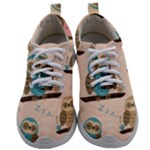 Seamless Pattern Owls Dream Cute Style Pajama Fabric Mens Athletic Shoes