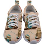 Seamless Pattern Owls Dream Cute Style Pajama Fabric Kids Athletic Shoes