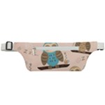 Seamless Pattern Owls Dream Cute Style Pajama Fabric Active Waist Bag