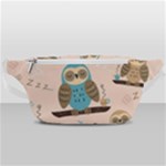 Seamless Pattern Owls Dream Cute Style Pajama Fabric Waist Bag 
