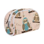 Seamless Pattern Owls Dream Cute Style Pajama Fabric Make Up Case (Small)