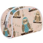 Seamless Pattern Owls Dream Cute Style Pajama Fabric Make Up Case (Large)