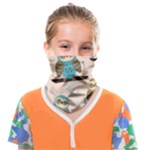 Seamless Pattern Owls Dream Cute Style Pajama Fabric Face Covering Bandana (Kids)
