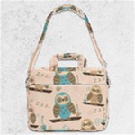 Seamless Pattern Owls Dream Cute Style Pajama Fabric MacBook Pro 13  Shoulder Laptop Bag 