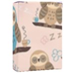 Seamless Pattern Owls Dream Cute Style Pajama Fabric Playing Cards Single Design (Rectangle) with Custom Box