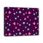 Colorful Stars Hearts Seamless Vector Pattern Canvas 10  x 8  (Stretched)