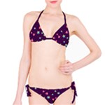Colorful Stars Hearts Seamless Vector Pattern Classic Bikini Set