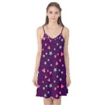 Colorful Stars Hearts Seamless Vector Pattern Camis Nightgown 