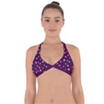 Colorful Stars Hearts Seamless Vector Pattern Halter Neck Bikini Top