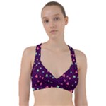 Colorful Stars Hearts Seamless Vector Pattern Sweetheart Sports Bra