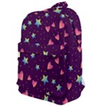 Colorful Stars Hearts Seamless Vector Pattern Classic Backpack