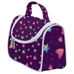 Colorful Stars Hearts Seamless Vector Pattern Satchel Handbag