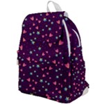 Colorful Stars Hearts Seamless Vector Pattern Top Flap Backpack