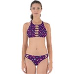 Colorful Stars Hearts Seamless Vector Pattern Perfectly Cut Out Bikini Set